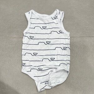 Vineyard Vines for Target Striped Baby Onesie with Whale Pattern